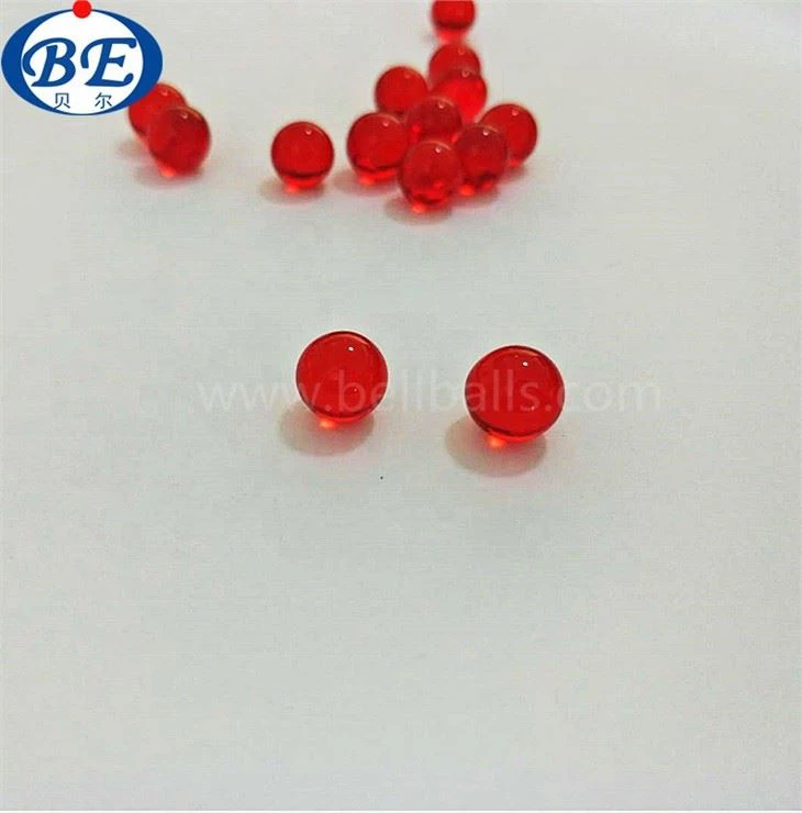 Clear Red Glass Balls